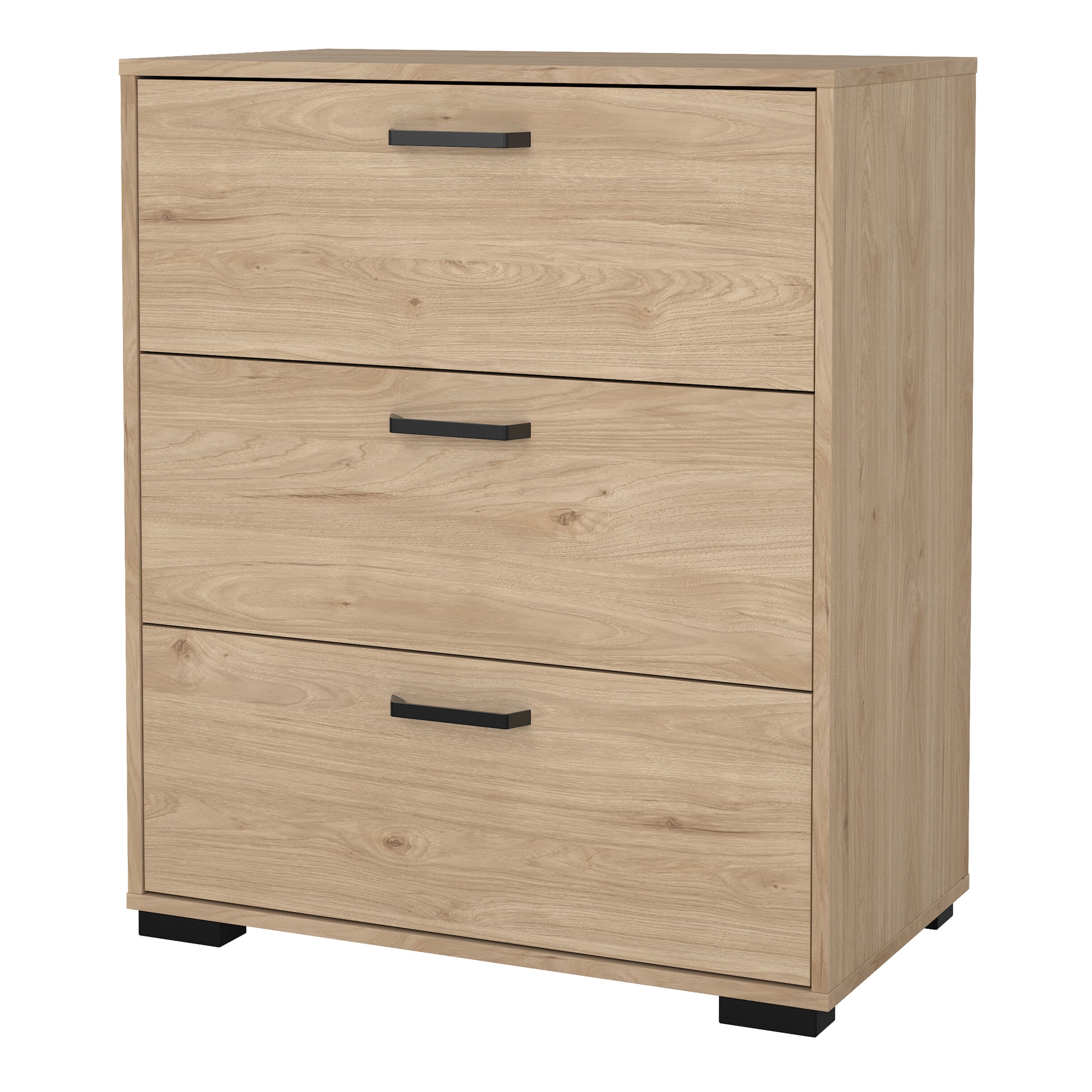 Sofia Chest 3 drawers Jackson Hickory – FTG, view 3