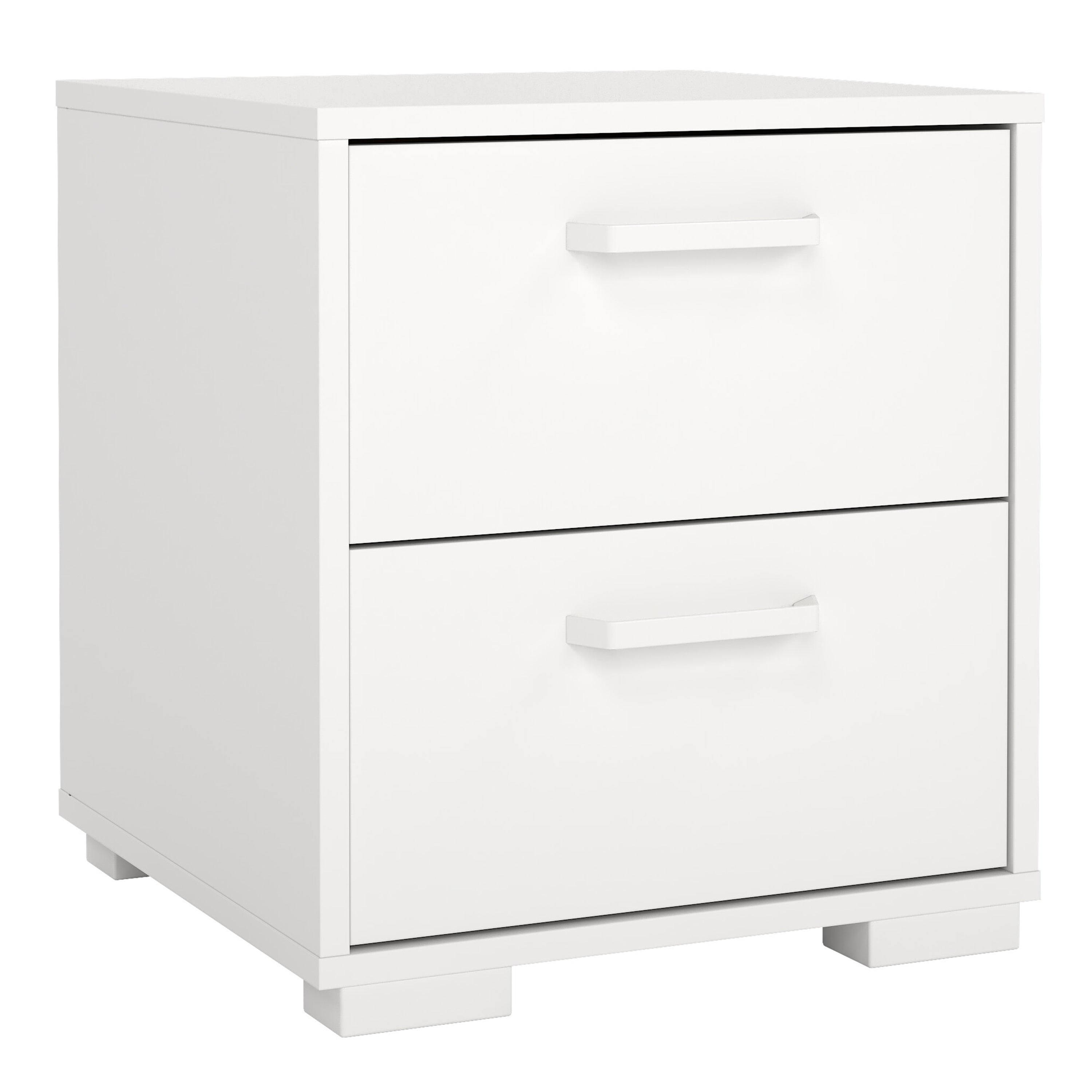 Sofia Nightstand 2 drawers White – FTG