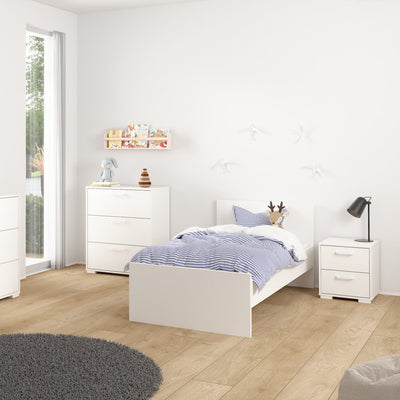 Sofia Nightstand 2 drawers White – FTG, view 7