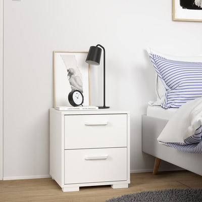 Sofia Nightstand 2 drawers White – FTG, view 8