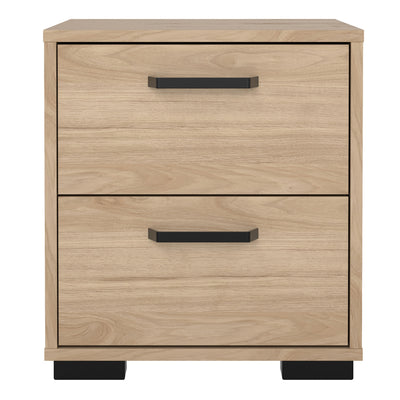 Sofia Nightstand 2 drawers Jackson Hickory – FTG, view 2