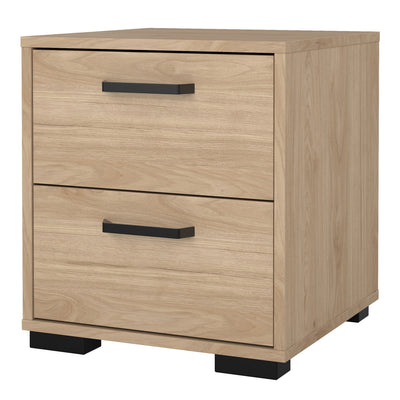 Sofia Nightstand 2 drawers Jackson Hickory – FTG, view 3