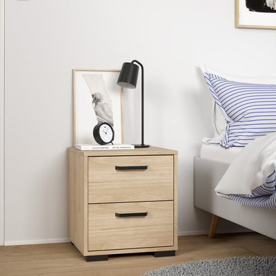 Sofia Nightstand 2 drawers Jackson Hickory – FTG, view 8