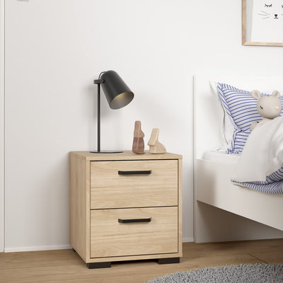 Sofia Nightstand 2 drawers Jackson Hickory – FTG, view 9