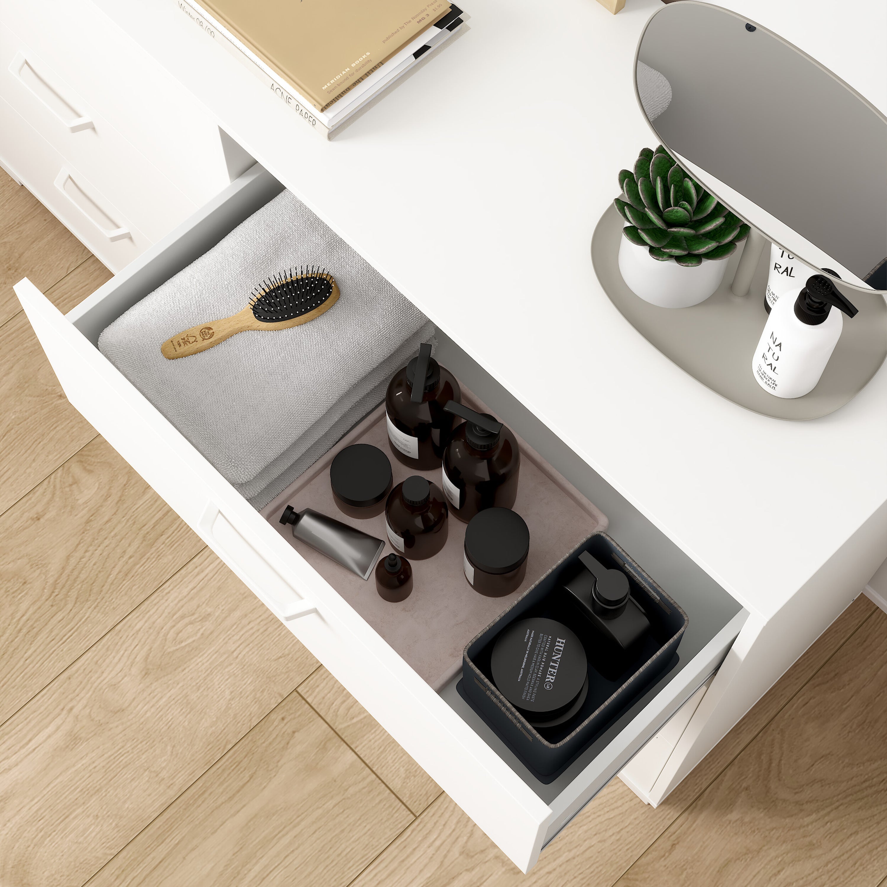 Sofia Double dresser 6 drawers White – FTG, view 10