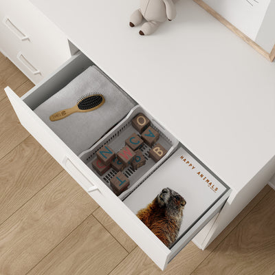 Sofia Double dresser 6 drawers White – FTG, view 11