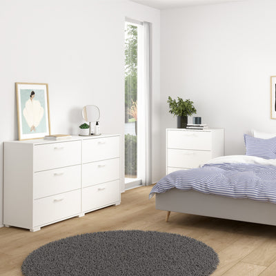 Sofia Double dresser 6 drawers White – FTG, view 6