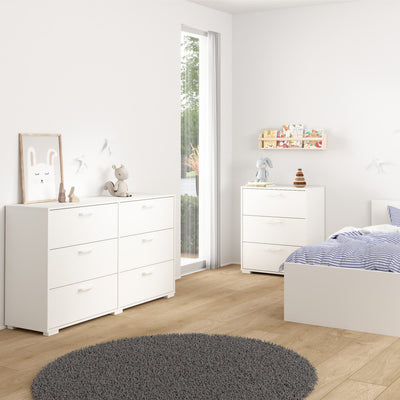 Sofia Double dresser 6 drawers White – FTG, view 7