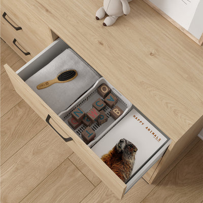 Sofia Double dresser 6 drawers Jackson Hickory – FTG, view 9