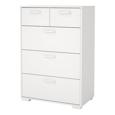 Sofia Chest 3 + 2 drawers White – FTG, view 3