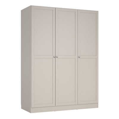 Brande Wardrobe with 3 Frame Doors in Cashmere