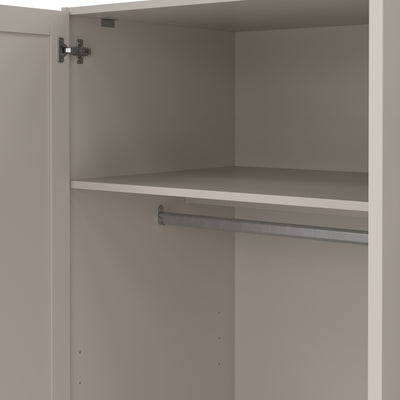 Brande Wardrobe with 3 Frame Doors in Cashmere