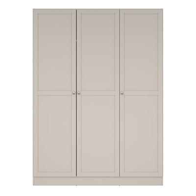 Brande Wardrobe with 3 Frame Doors in Cashmere