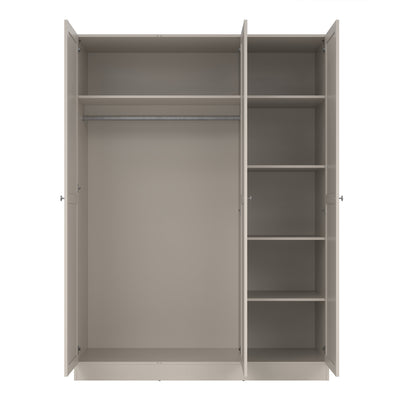 Brande Wardrobe with 3 Frame Doors in Cashmere
