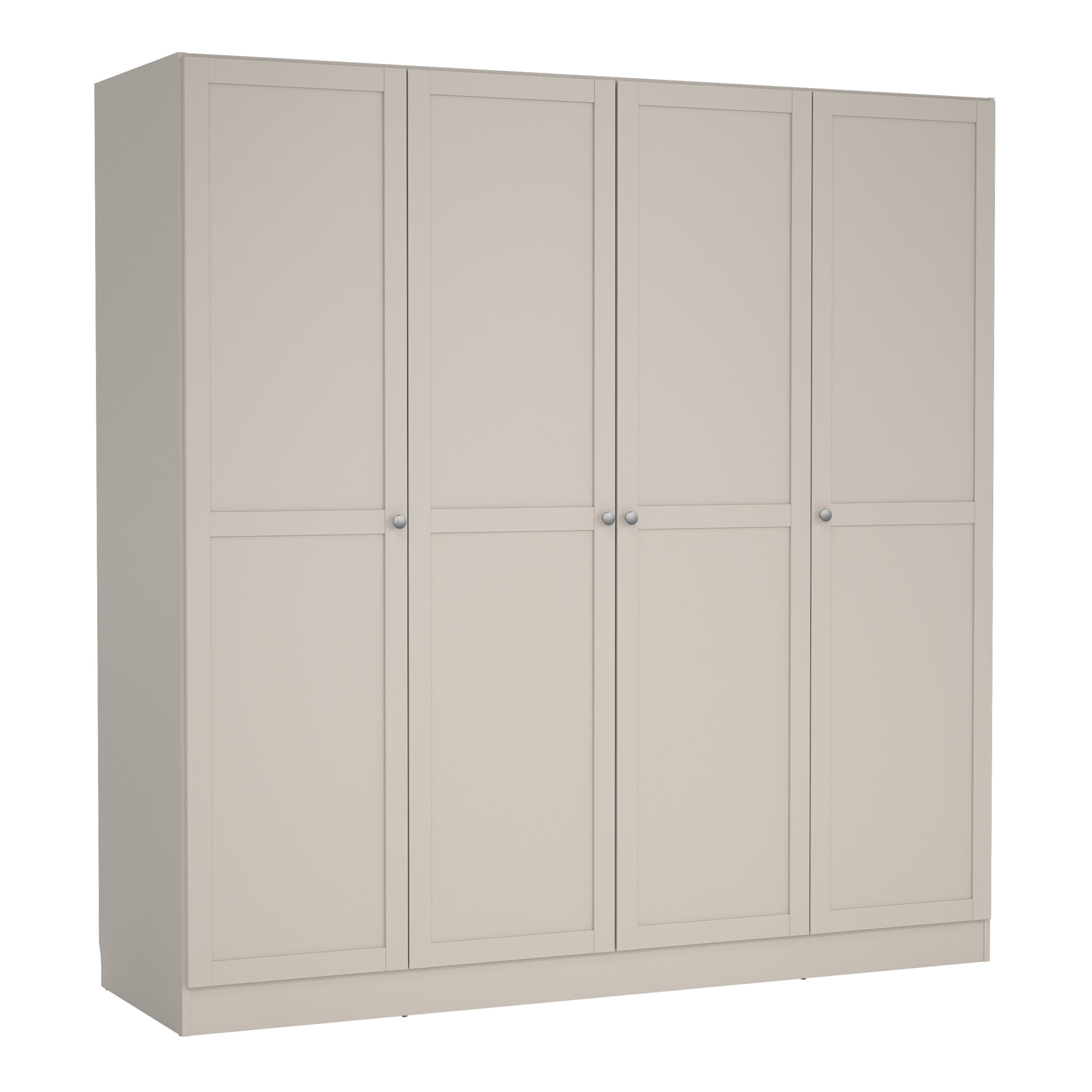 Brande Wardrobe with 4 Frame Doors in Cashmere
