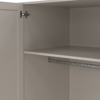 Brande Wardrobe with 4 Frame Doors in Cashmere