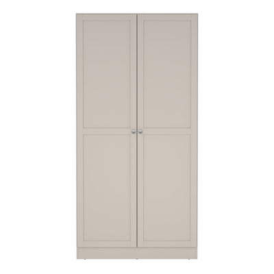Brande Wardrobe with 2 Frame Doors in Cashmere