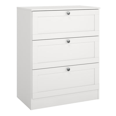 Brande Chest with 3 Frame Drawers in White – FTG