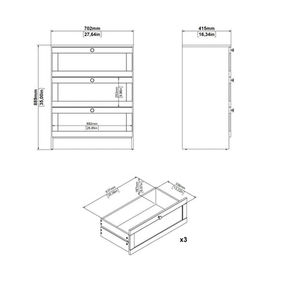 Brande Chest with 3 Frame Drawers in Jackson Hickory – FTG, view 10