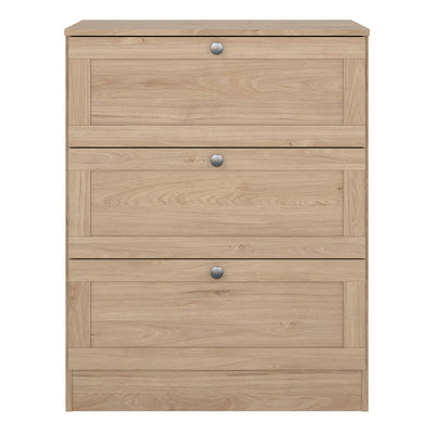 Brande Chest with 3 Frame Drawers in Jackson Hickory – FTG, view 2