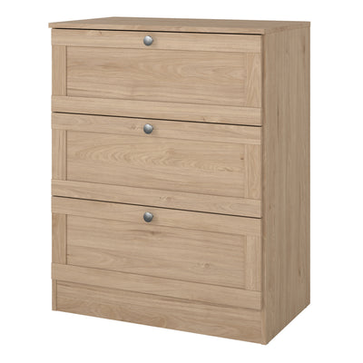 Brande Chest with 3 Frame Drawers in Jackson Hickory – FTG, view 3
