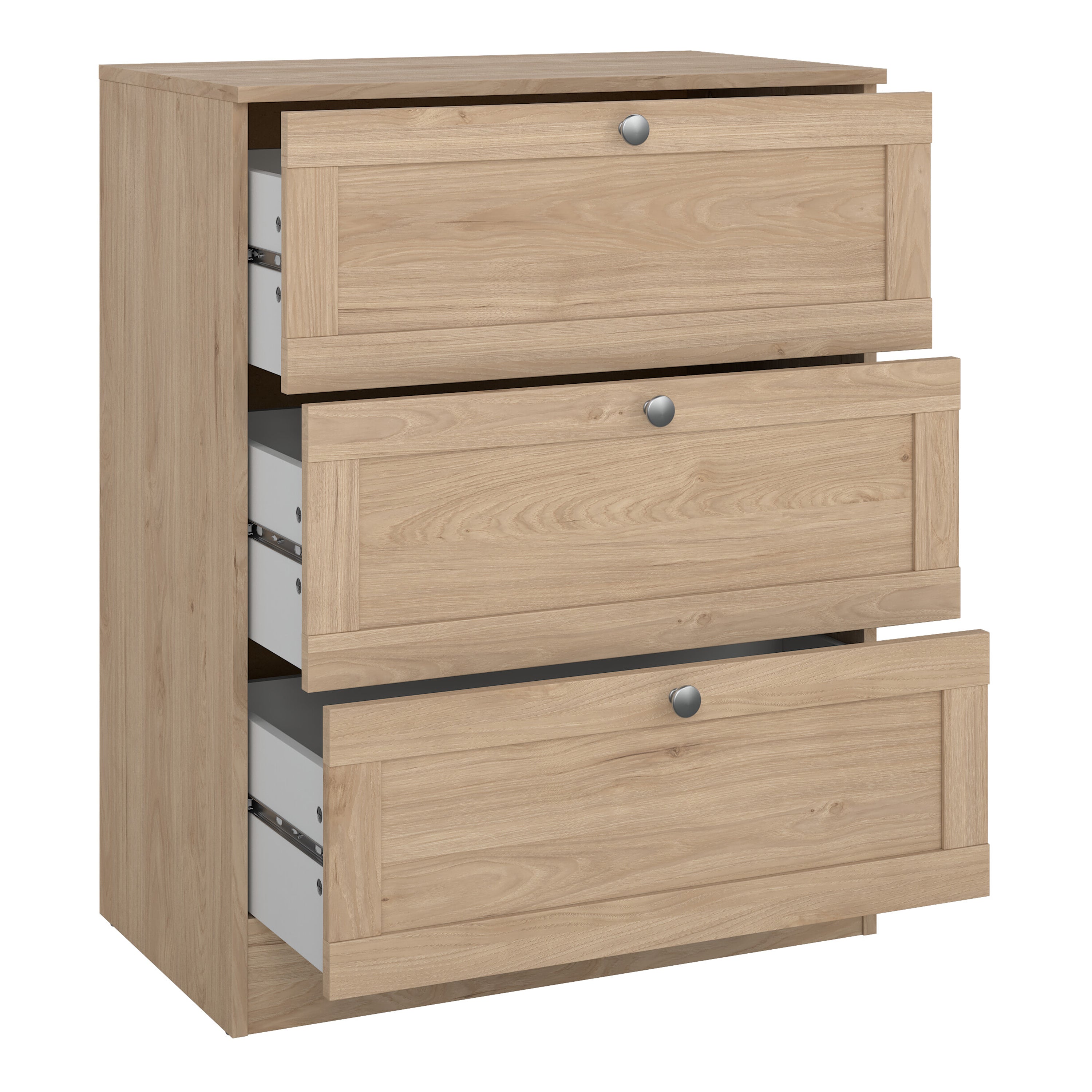 Brande Chest with 3 Frame Drawers in Jackson Hickory – FTG, view 5