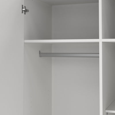 Sprint Wardrobe with 2 Doors + 3 Drawers in White