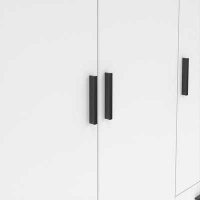 Sprint Wardrobe with 3 Doors + 3 Drawers in White