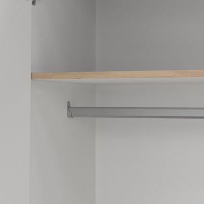 Sprint Wardrobe with 4 Doors + 3 Drawers in Jackson Hickory