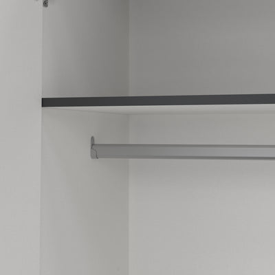 Sprint Wardrobe with 4 Doors + 3 Drawers in Matt Grey