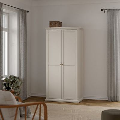 Paris Wardrobe with 2 Doors in Cashmere