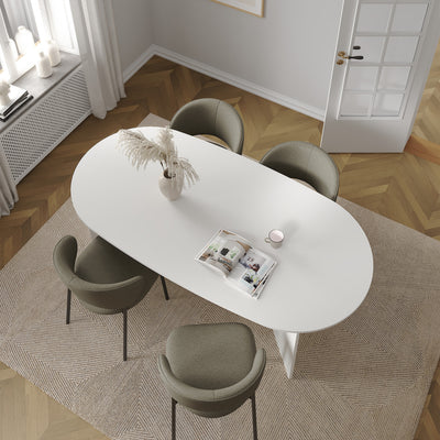 Family Dining table 100x200cm in White