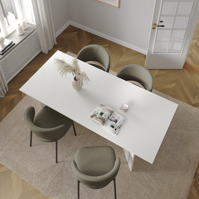 Family Dining table 90x200cm in White