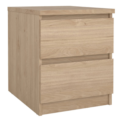 Naia Bedside 2 drawers in Jackson Hickory – FTG