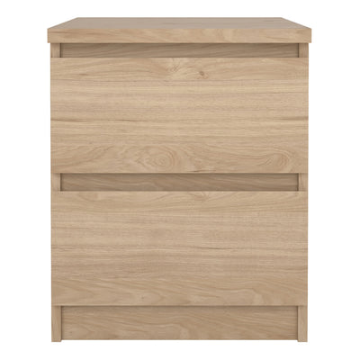 Naia Bedside 2 drawers in Jackson Hickory – FTG, view 2