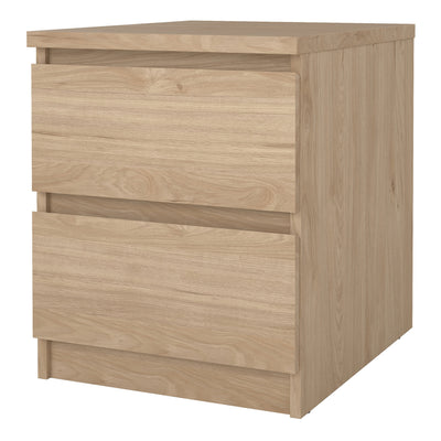 Naia Bedside 2 drawers in Jackson Hickory – FTG, view 3