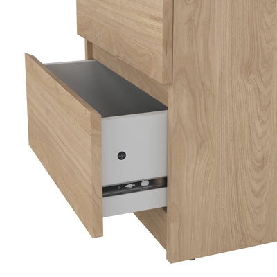 Naia Bedside 2 drawers in Jackson Hickory – FTG, view 8