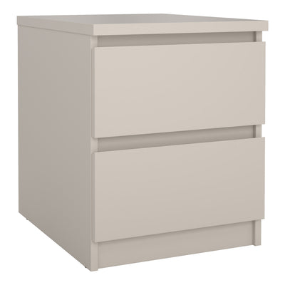 Naia Bedside 2 Drawers in Cashmere