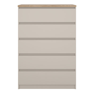 Naia Chest of 5 drawers in Cashmere Jackson Hickory – FTG, view 2