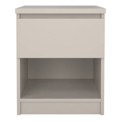 Naia Nightstand 1 Drawer Nightstand in Cashmere