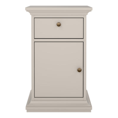 Paris Nightstand 1 door 1 Drawer in Cashmere