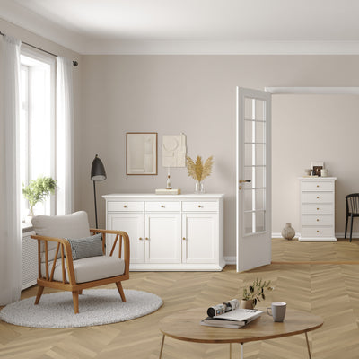 Paris Sideboard with 3 doors and 3 drawers in White – FTG, view 7