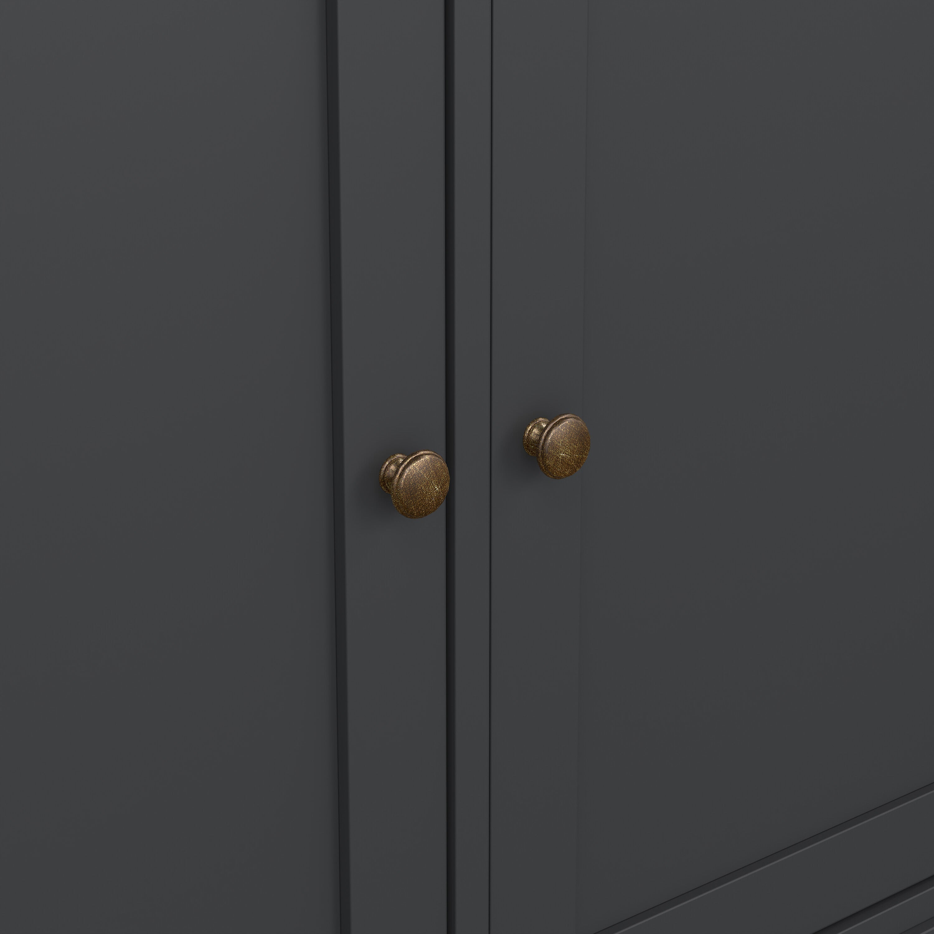 Paris Sideboard with 3 doors and 3 drawers in Matt Grey – FTG, view 10