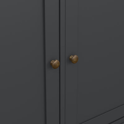 Paris Sideboard with 3 doors and 3 drawers in Matt Grey – FTG, view 10
