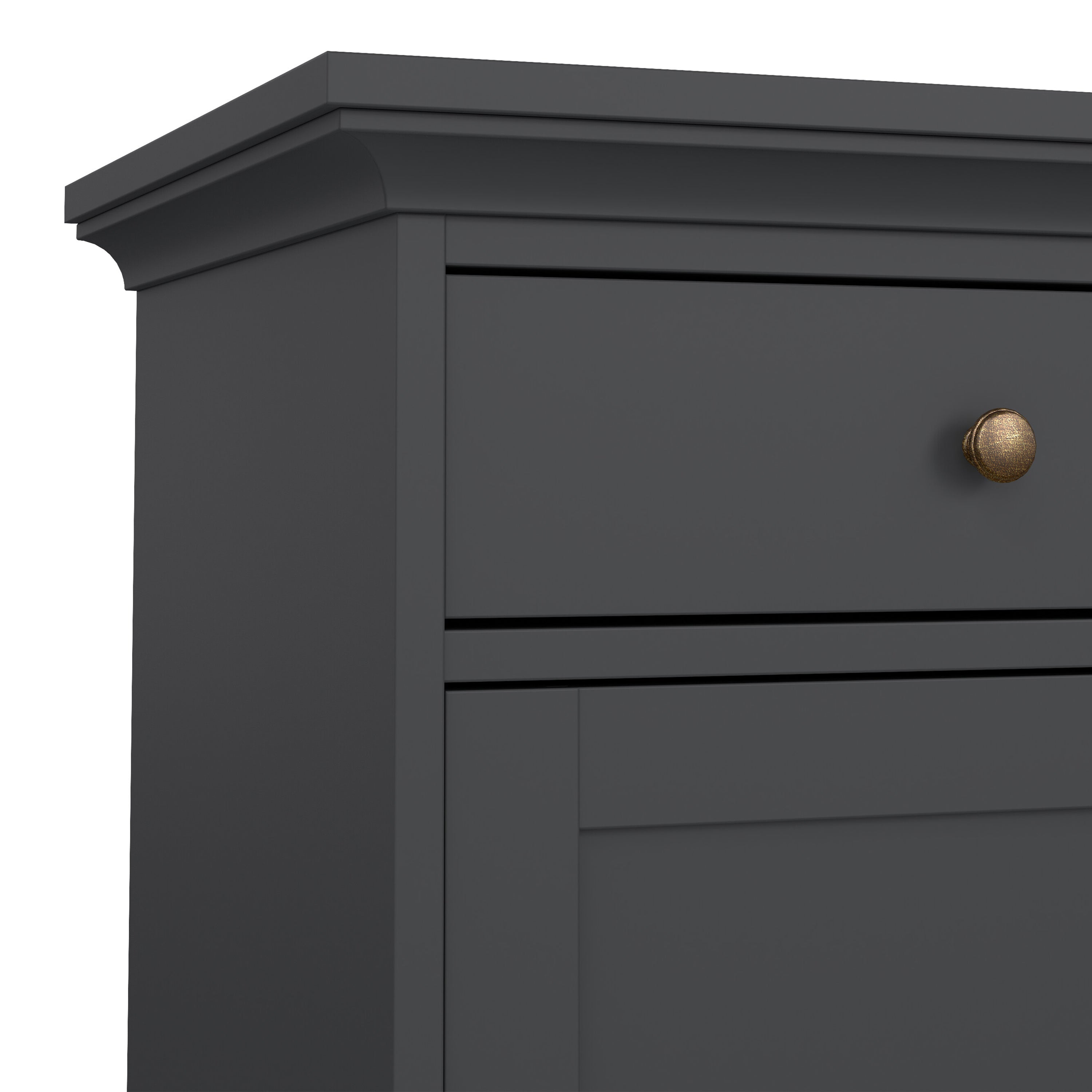 Paris Sideboard with 3 doors and 3 drawers in Matt Grey – FTG, view 9