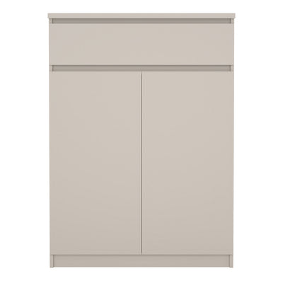 Naia Shoe cabinet with 2 Doors 1 Drawer in Cashmere