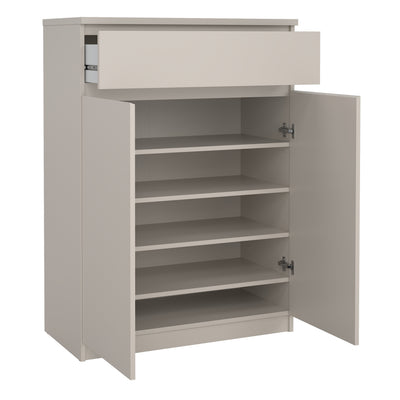 Naia Shoe cabinet with 2 Doors 1 Drawer in Cashmere