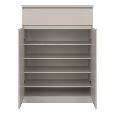 Naia Shoe cabinet with 2 Doors 1 Drawer in Cashmere