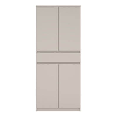 Naia Shoe cabinet with 4 Doors 1 Drawer in Cashmere