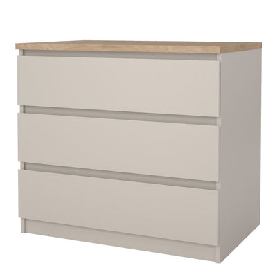 Naia Chest of 3 drawers in Cashmere Jackson Hickory – FTG, view 4